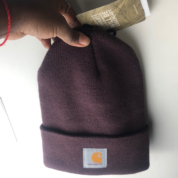 ⭐️CARHARTT  BURGUNDY watch hat  cap beanie🆕🆕 *NEW* - Picture 6 of 7